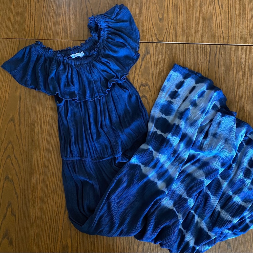 Blue Island Sz Large Maxi Sundress